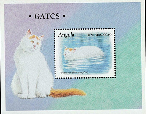 Ангола, 1998, Кошки,  блок